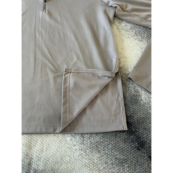 Nike Gray Fitted Ribbed Polo Sweatshirt - Picture 6 of 11